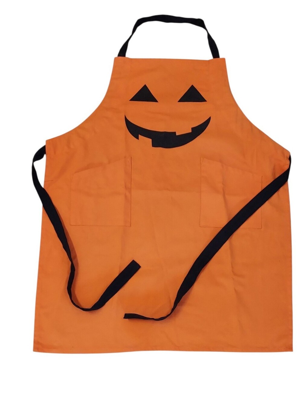 Adult Orange Halloween Jack-O'-Lantern Apron NWOT